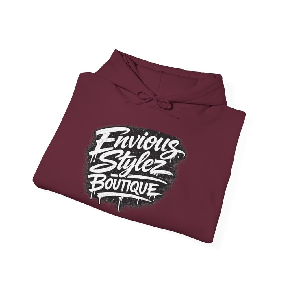 Image of Unisex Hoodie — 'Envious Stylez Boutique' Bold Graffiti Logo Pullover