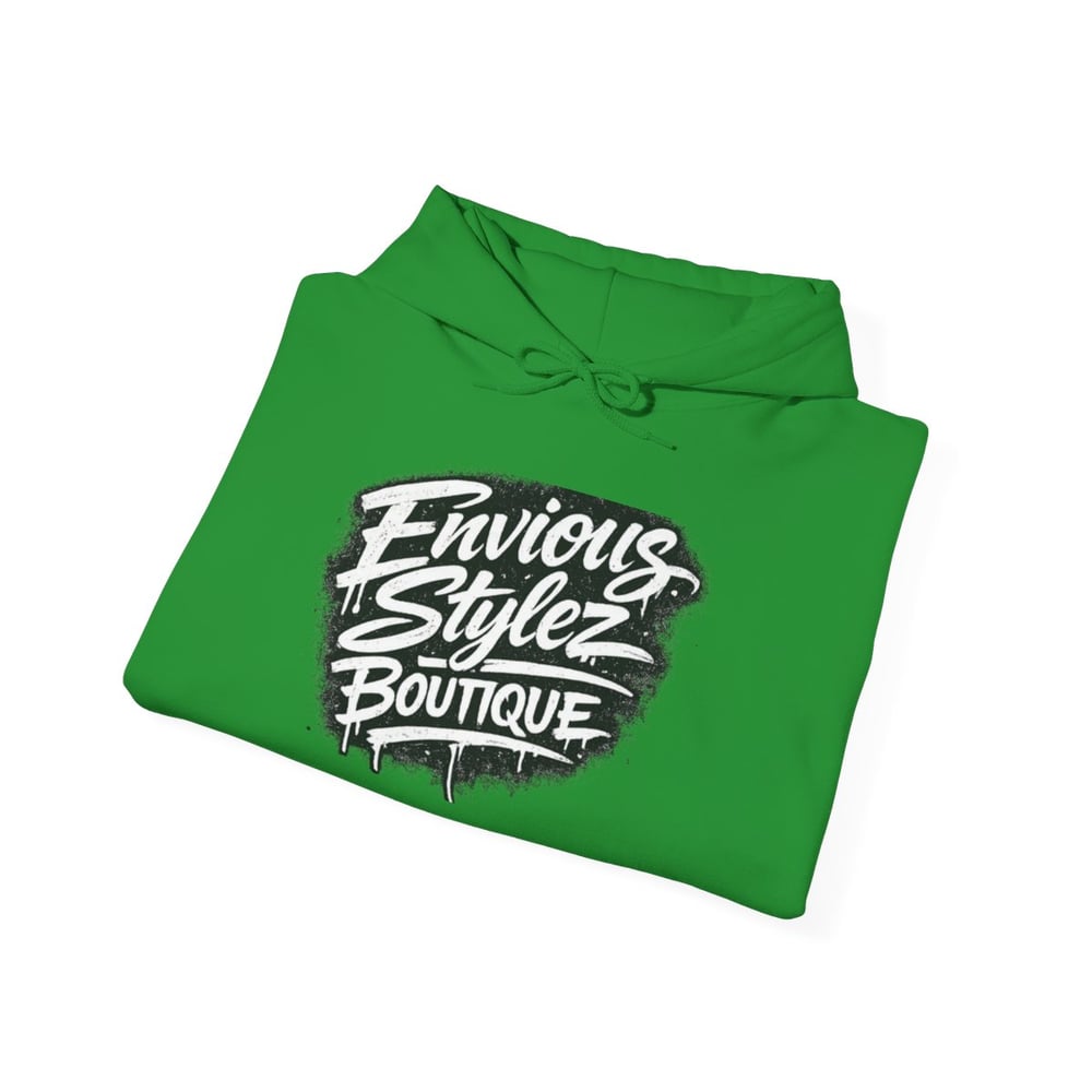 Image of Unisex Hoodie — 'Envious Stylez Boutique' Bold Graffiti Logo Pullover