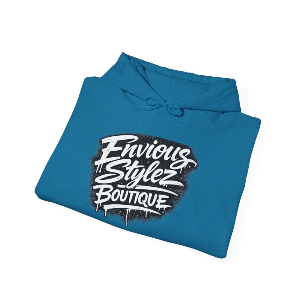 Image of Unisex Hoodie — 'Envious Stylez Boutique' Bold Graffiti Logo Pullover