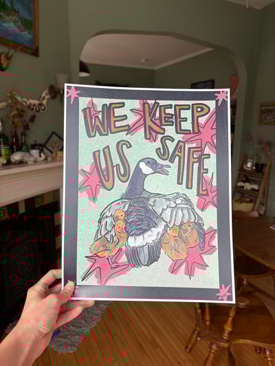 Image of WE KEEP US SAFE - Mutual Aid Print Sale