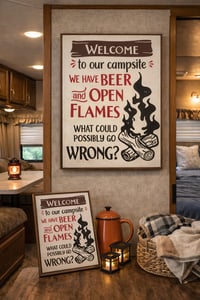 Image 2 of Welcome To Our Site Log Sign.