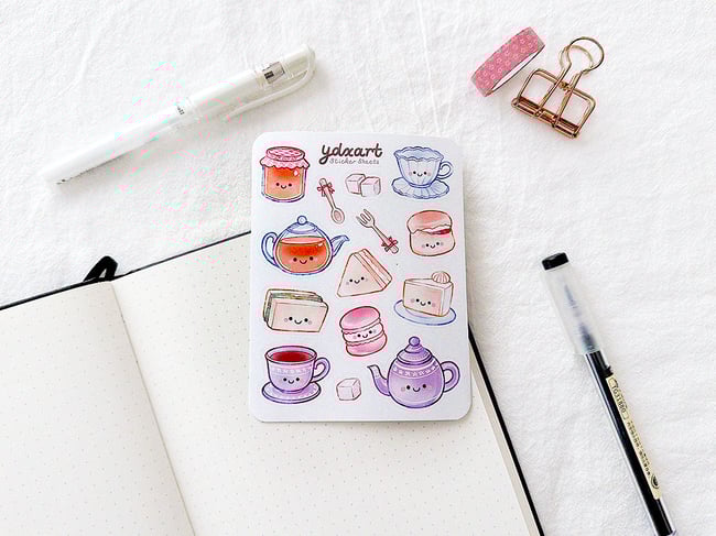 Afternoon Tea Sticker Sheet