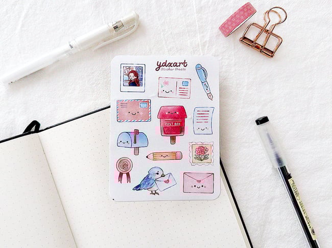 Pen Pals Sticker Sheet