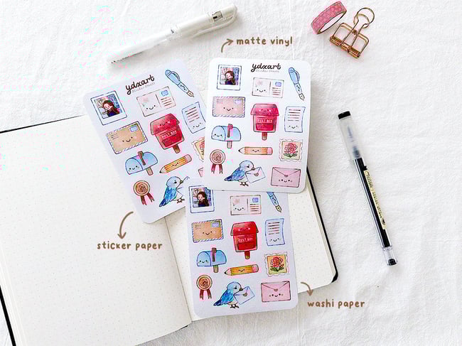 Pen Pals Sticker Sheet