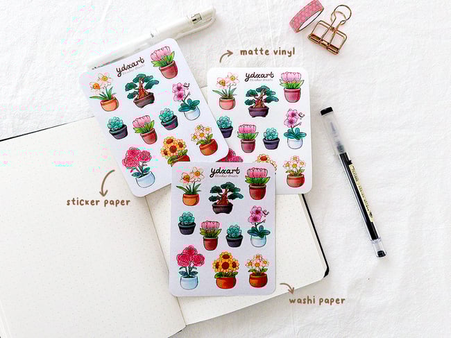 Flowers Sticker Sheet