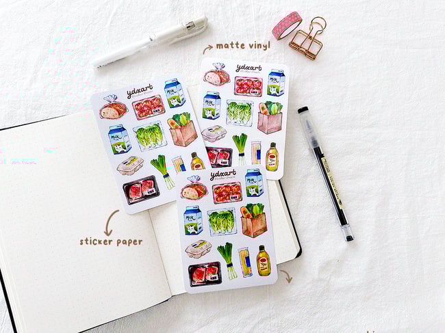 Groceries Sticker Sheet