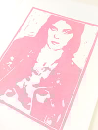 Image 3 of EMMA HARVEY - 'Joan Jett II' 2025 - Limited edition A4 lino print 