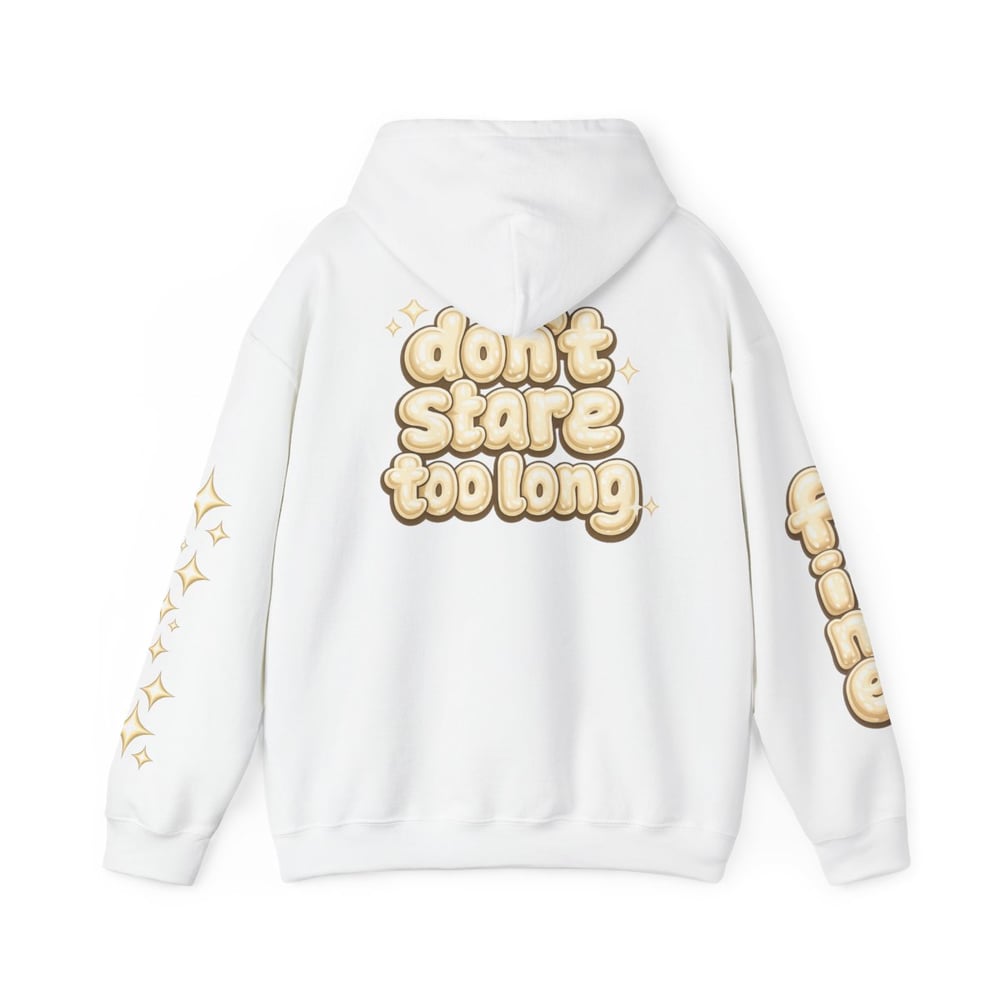Image of Fine Shyt Hoodie "Don’t Stare Too Long" Bubble Letter Graphic Hoodie