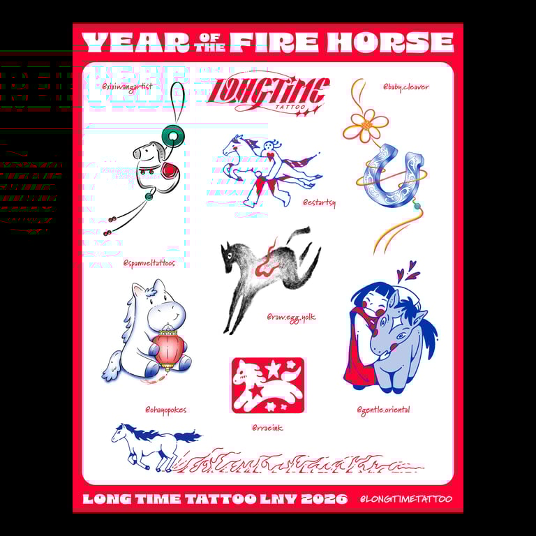 2026 Year of the Fire Horse - Sticker Sheet  Image 5