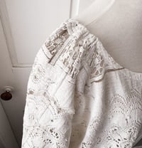 Image 3 of Handmade Upcycled Vintage Lace Boho Top 