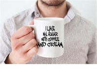 Image 1 of I Like My Sugar With Coffee and Cream // Double Sided 11 0z Coffee Mug // Beastie Boys // Dishwas...