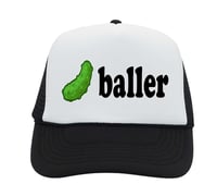 Image 1 of Pickle Baller Trucker Hat, Foam Hats, Pickle Ball Teams, Custom Snapback