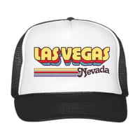 Image 1 of Las Vegas Nevada Trucker Hat, Foam Trucker Hats, Vintage Style Snapback