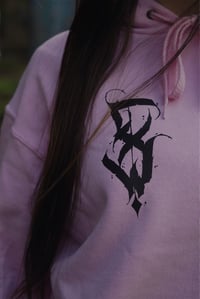 Image 2 of Calligraffiti pink hoodie