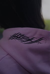 Image 3 of Calligraffiti pink hoodie