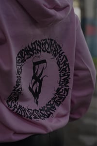 Image 4 of Calligraffiti pink hoodie
