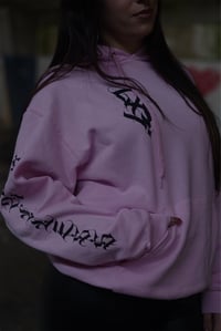 Image 5 of Calligraffiti pink hoodie