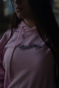 Image 2 of Dark pink hoodie