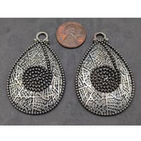 Image 3 of German Silver Oxidized Silver Pendant 54mm - 1 Pendant