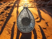 Image 2 of German Silver Oxidized Silver Pendant 54mm - 1 Pendant