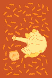 Image 1 of Cheeto Cat Postcard