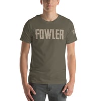 Image 5 of OWG - FOWLER Beige Left Sleeve Brand Bella Canvas 3001 Unisex T-shirt 
