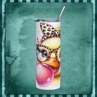 Image 1 of Bubble Gum Ducky Tumbler