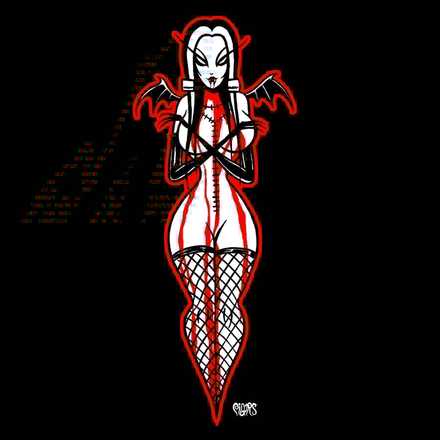 Image of  BLOODY BATTY BETTY- mens shirt - few leftovers 