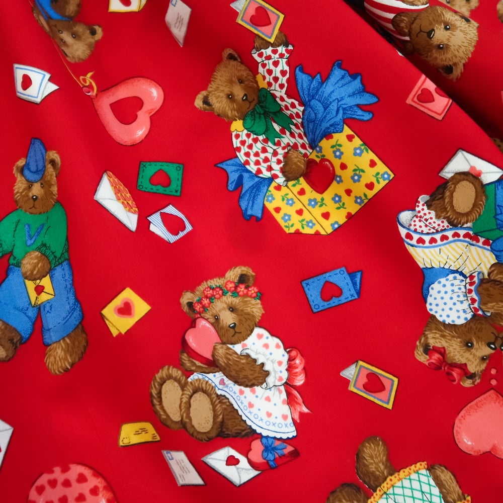 Sweet Valentine Teddy Bears Pinafore Dress