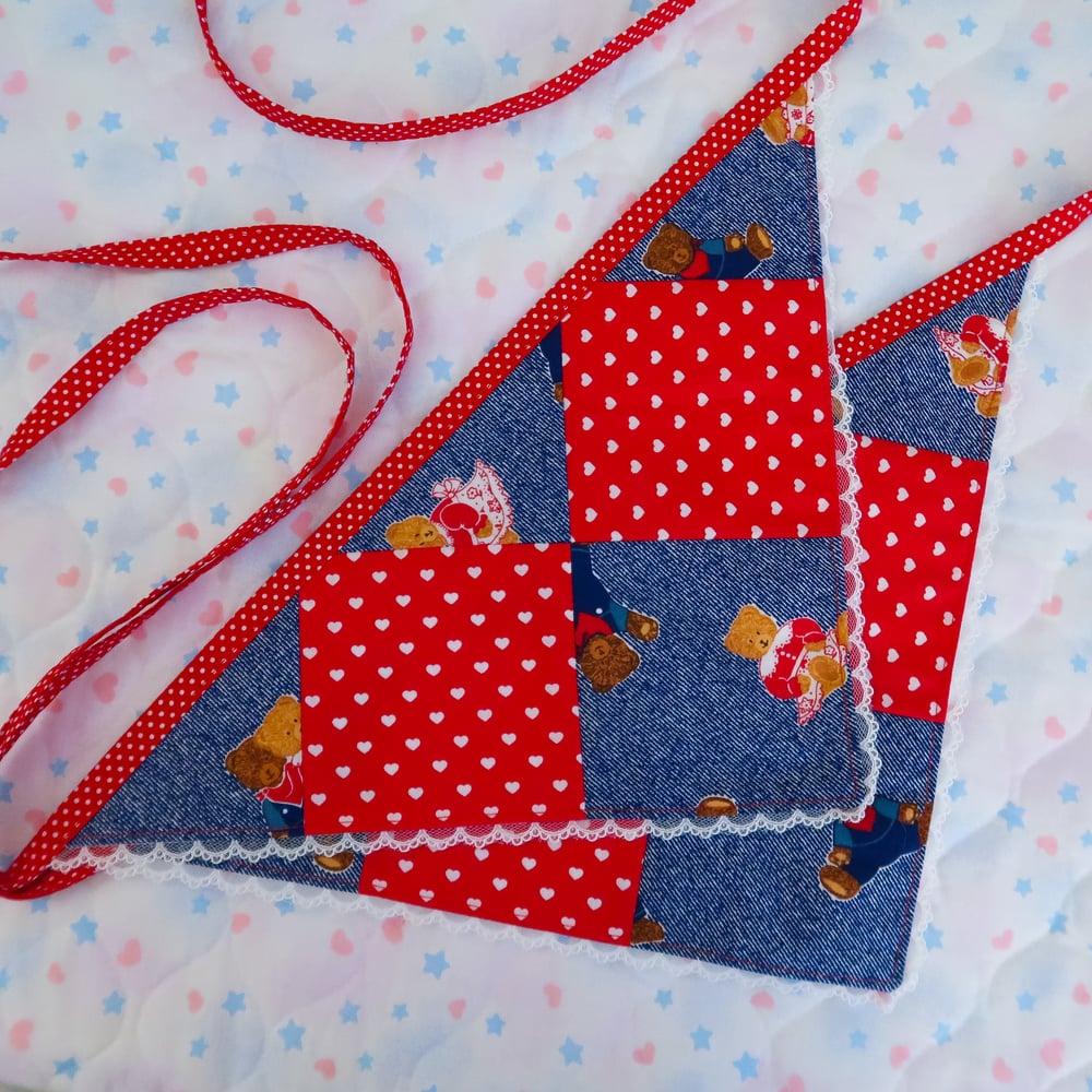 Indigo Teddy Bears Bandana Headdress