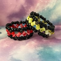 Image 2 of Random Zig Zag Kandi Cuff Bracelet