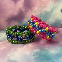Image 3 of Random Zig Zag Kandi Cuff Bracelet