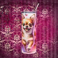Image 1 of Vibrant Chihuahua Tumbler