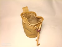 Image 8 of Drawstring Pouch Biege Printed Leather 