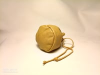Image 10 of Drawstring Pouch Biege Printed Leather 