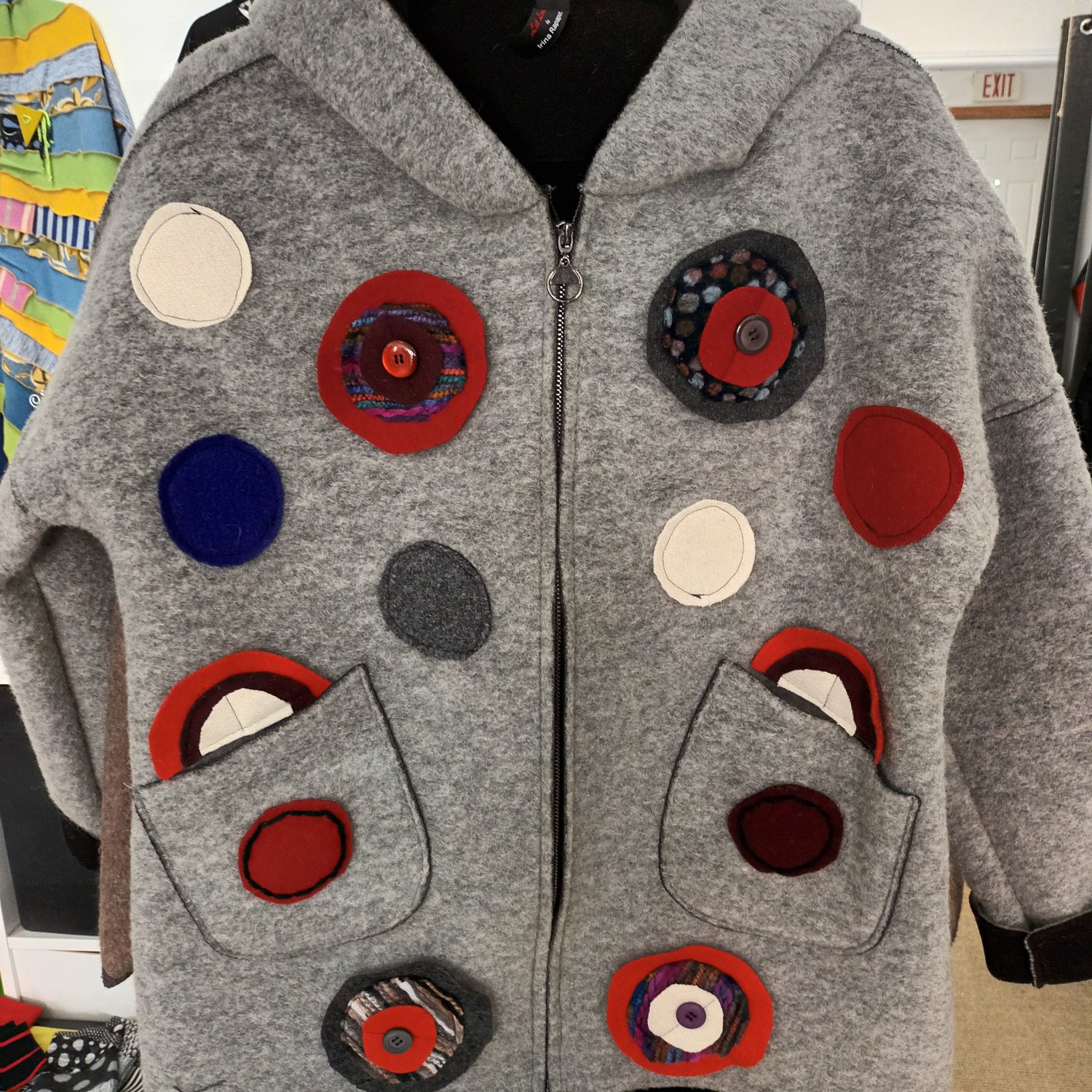 Image of  Jacket with polkadots, one of a kind