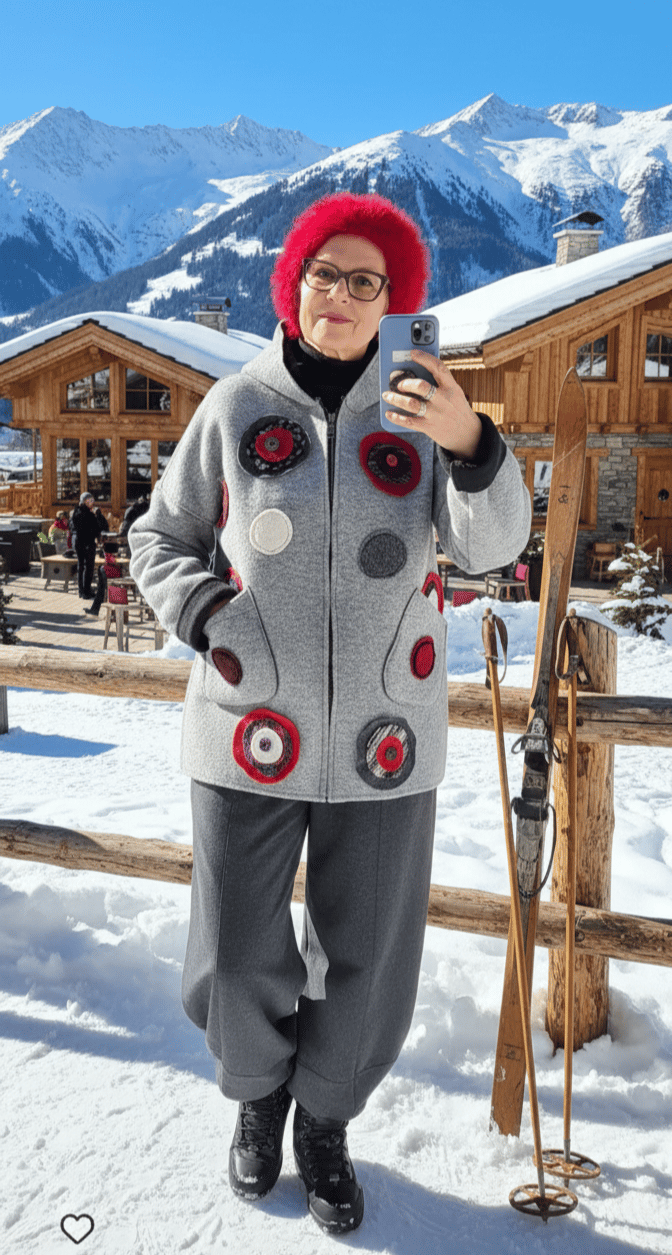 Image of  Jacket with polkadots, one of a kind