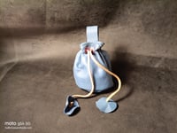 Image 1 of Drawstring Pouch Blue 