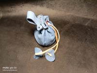 Image 10 of Drawstring Pouch Blue 