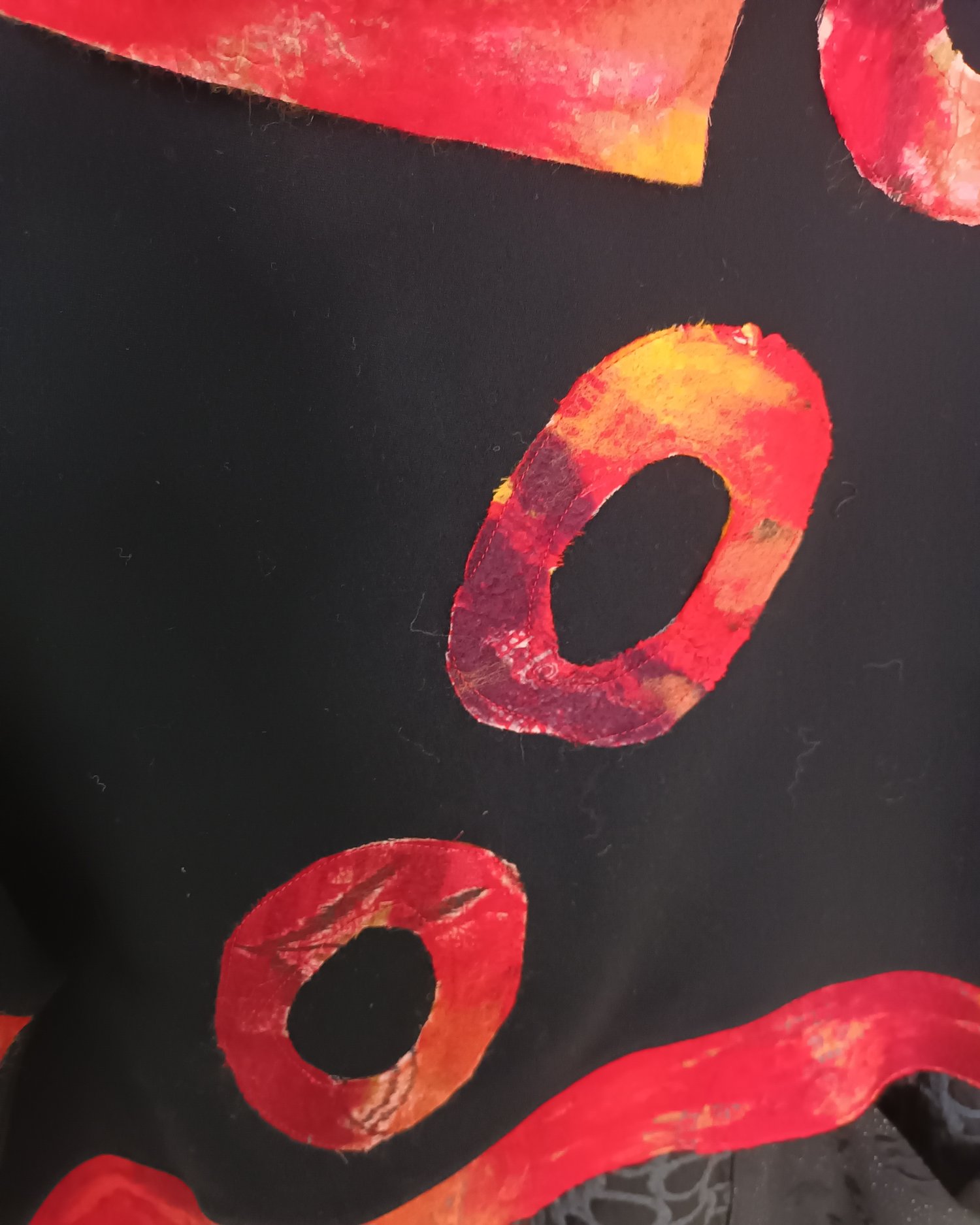 Image of black and red sweater