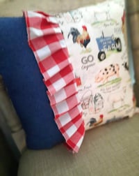 Image 3 of Rooster/Denim/Red check