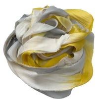 Image 3 of Ready To Ship!  10YD SUN GLARE  HAND DYED SARI SILK RIBBON BY COLOR BURST SILK