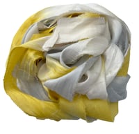 Image 4 of Ready To Ship!  10YD SUN GLARE  HAND DYED SARI SILK RIBBON BY COLOR BURST SILK