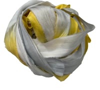 Image 6 of Ready To Ship!  10YD SUN GLARE  HAND DYED SARI SILK RIBBON BY COLOR BURST SILK