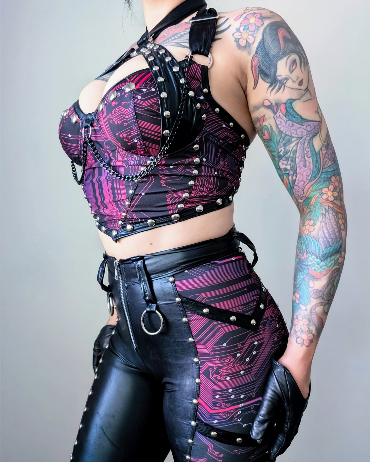 Cyb3r P1nk Vamp Bustier