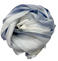 Image 5 of Ready To Ship!  10YD WEDGEWOOD OMBRE  HAND DYED SARI SILK RIBBON BY COLOR BURST SILK