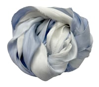 Image 1 of Ready To Ship!  10YD WEDGEWOOD OMBRE  HAND DYED SARI SILK RIBBON BY COLOR BURST SILK