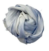 Image 7 of Ready To Ship!  10YD WEDGEWOOD OMBRE  HAND DYED SARI SILK RIBBON BY COLOR BURST SILK