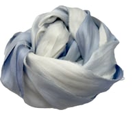 Image 8 of Ready To Ship!  10YD WEDGEWOOD OMBRE  HAND DYED SARI SILK RIBBON BY COLOR BURST SILK