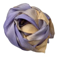 Image 2 of Ready To Ship!  10YD GOLD DIGGER HAND DYED SARI SILK RIBBON BY COLOR BURST SILK